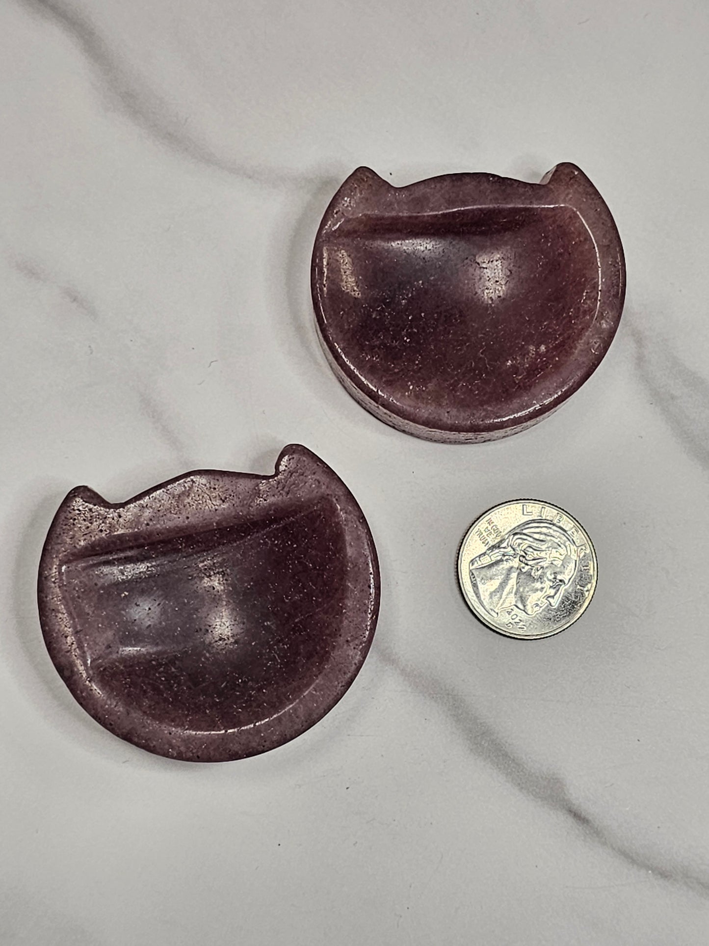 Strawberry Quartz Cat Bowl