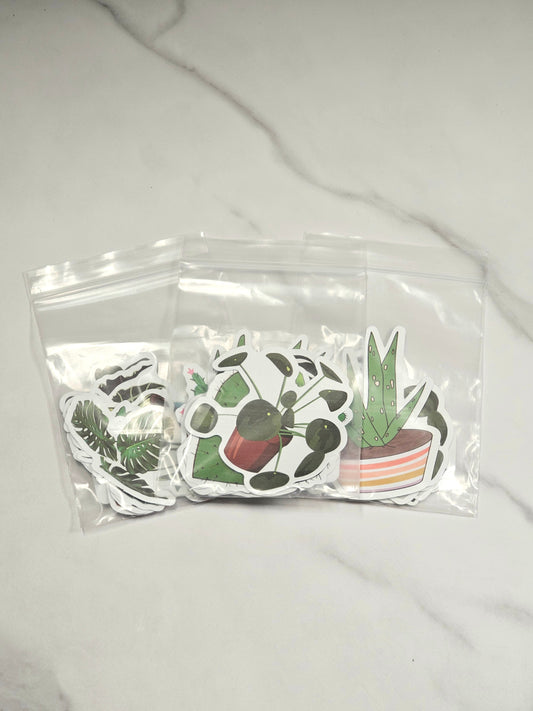 Houseplant Stickers 10 Pack