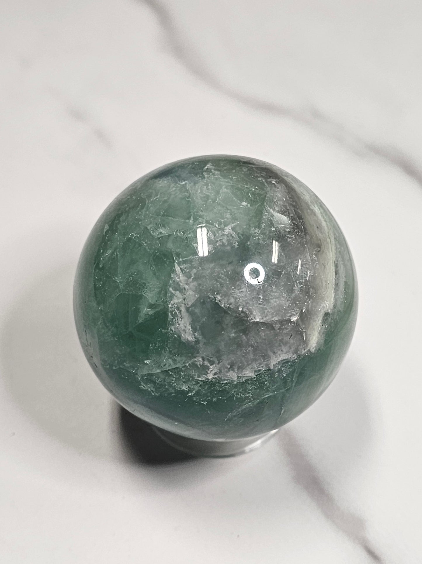 Green Fluorite Sphere