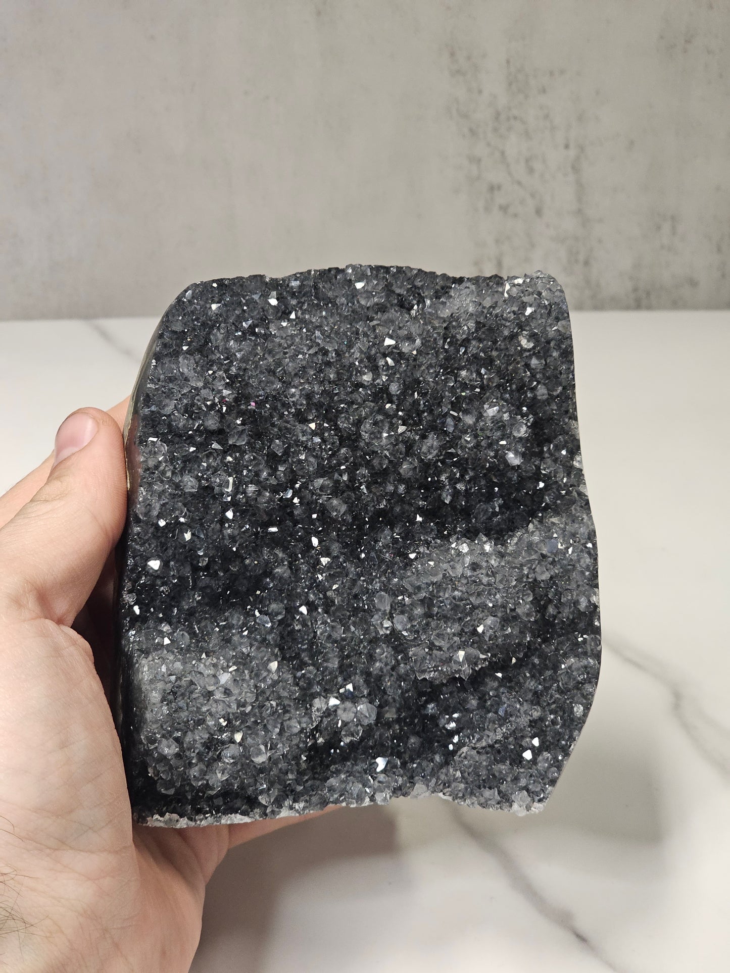 Black Amethyst Cut Base