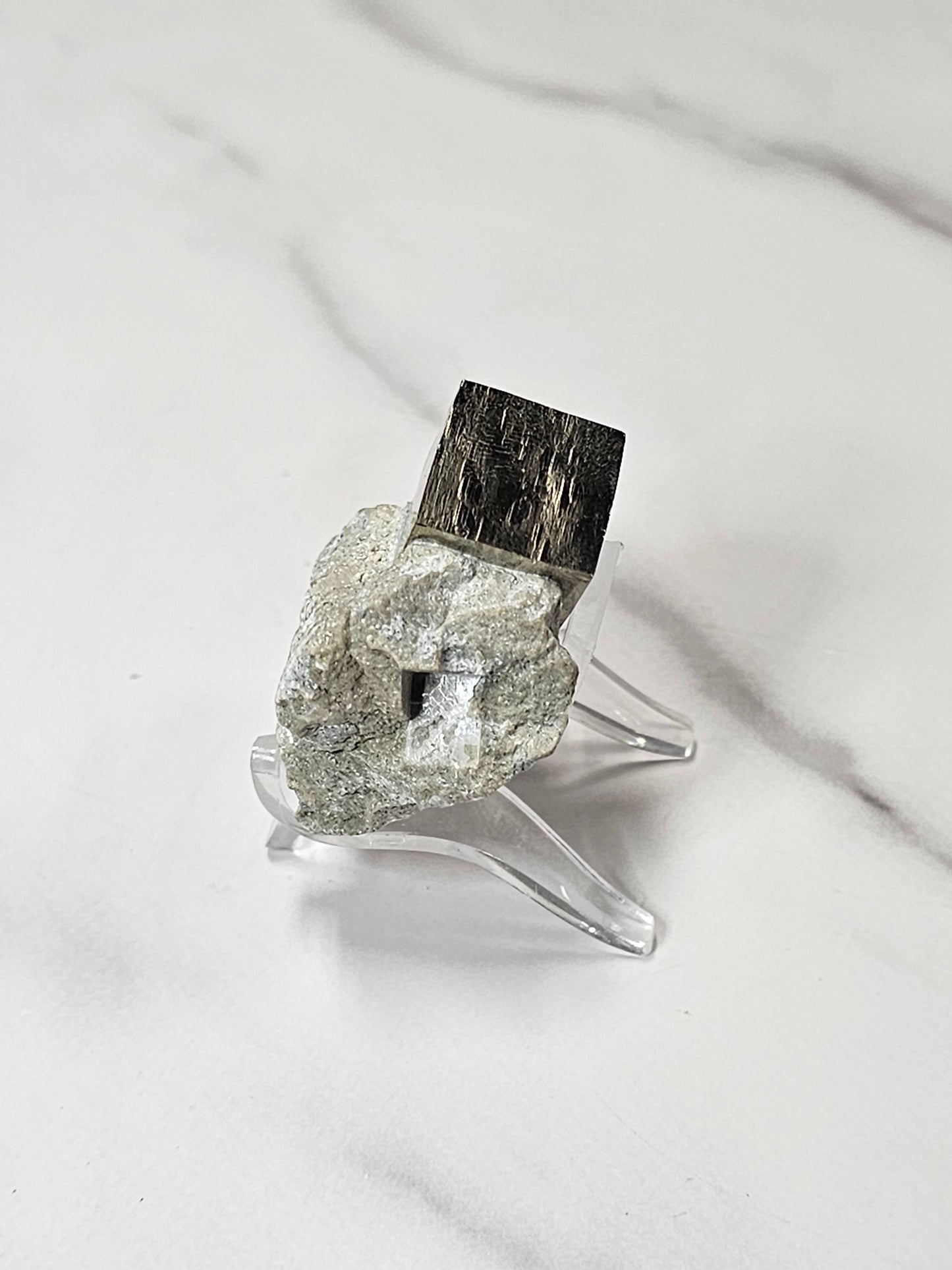 Cubic Pyrite in Matrix