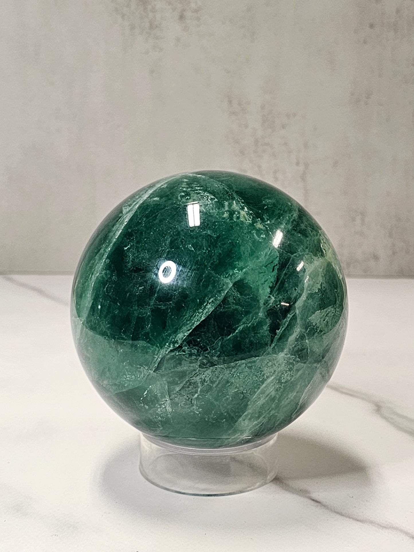 Green Fluorite Sphere