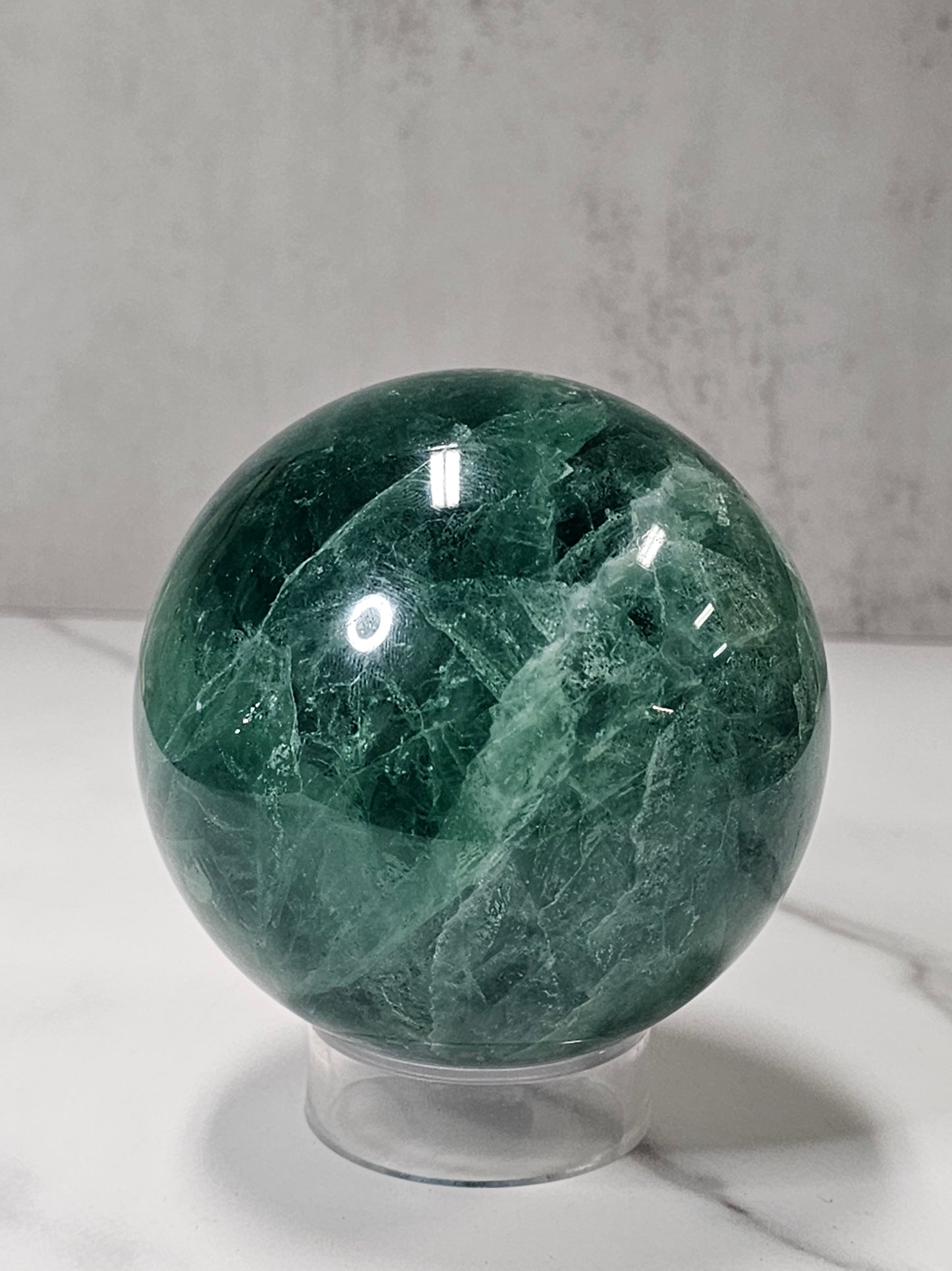 Green Fluorite Sphere