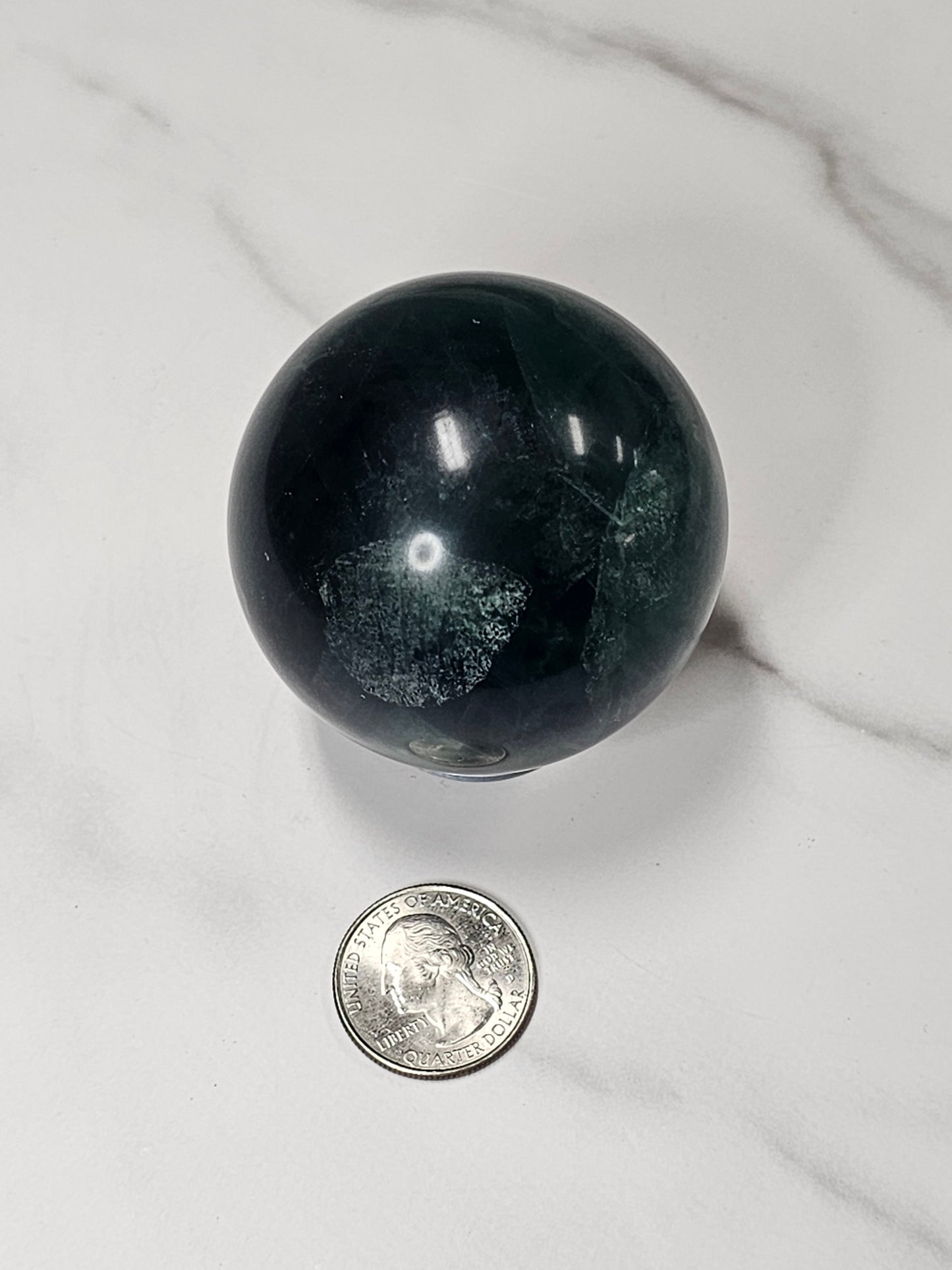 Green Fluorite Sphere