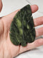 Green Jade Leaf Carving
