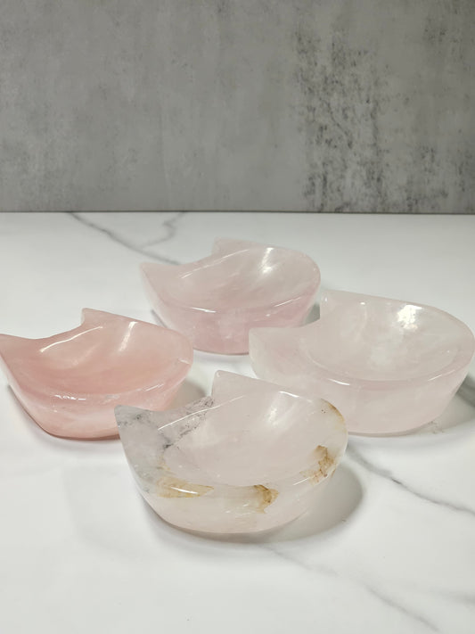 Rose Quartz Cat Bowl