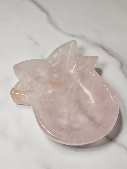 Rose Quartz Pineapple Bowl