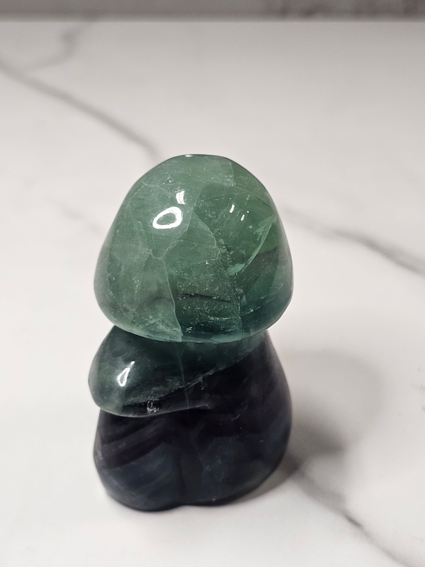 Fluorite Mushroom Carving