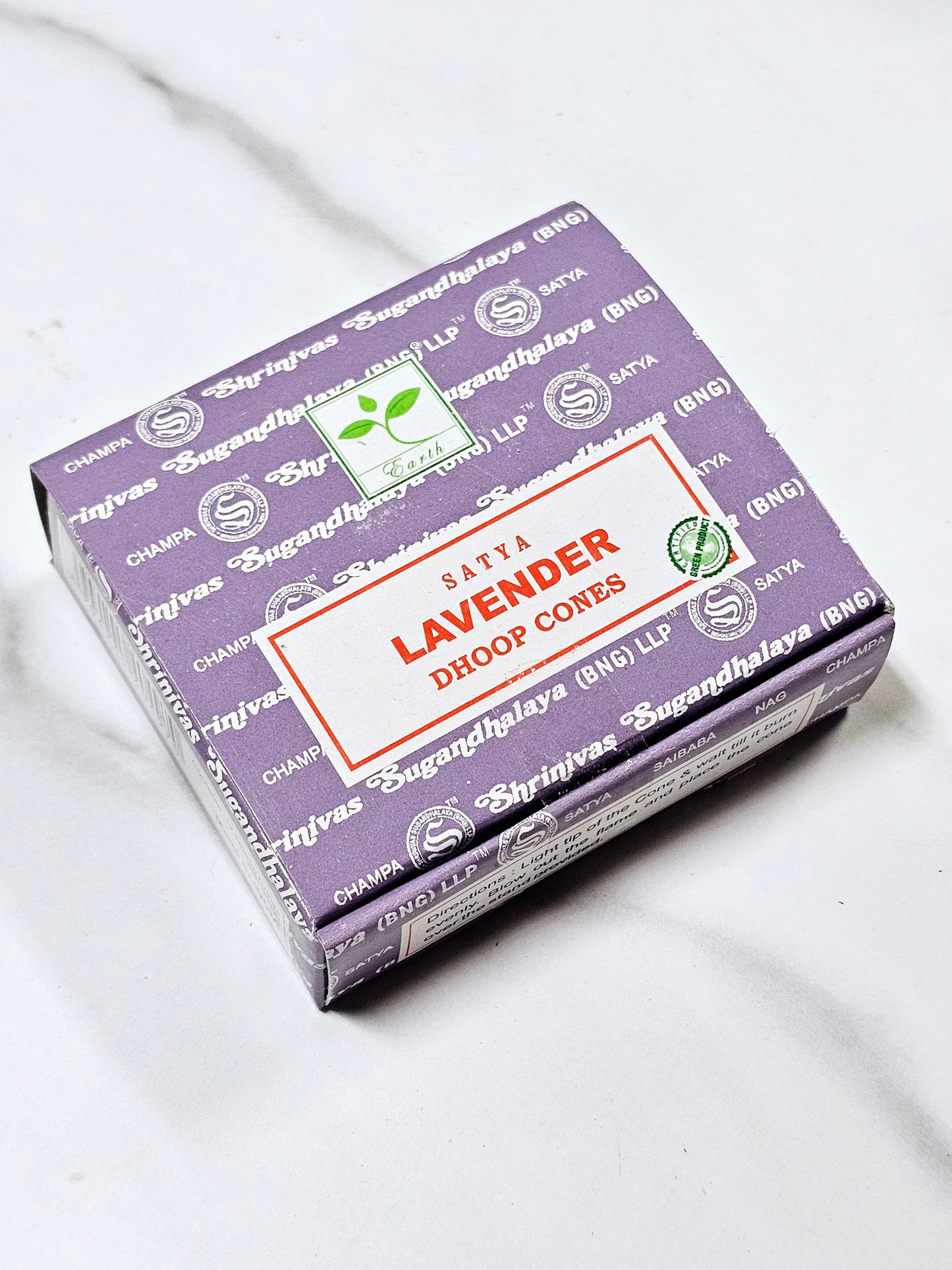 Lavender Satya Incense Cones 12pk