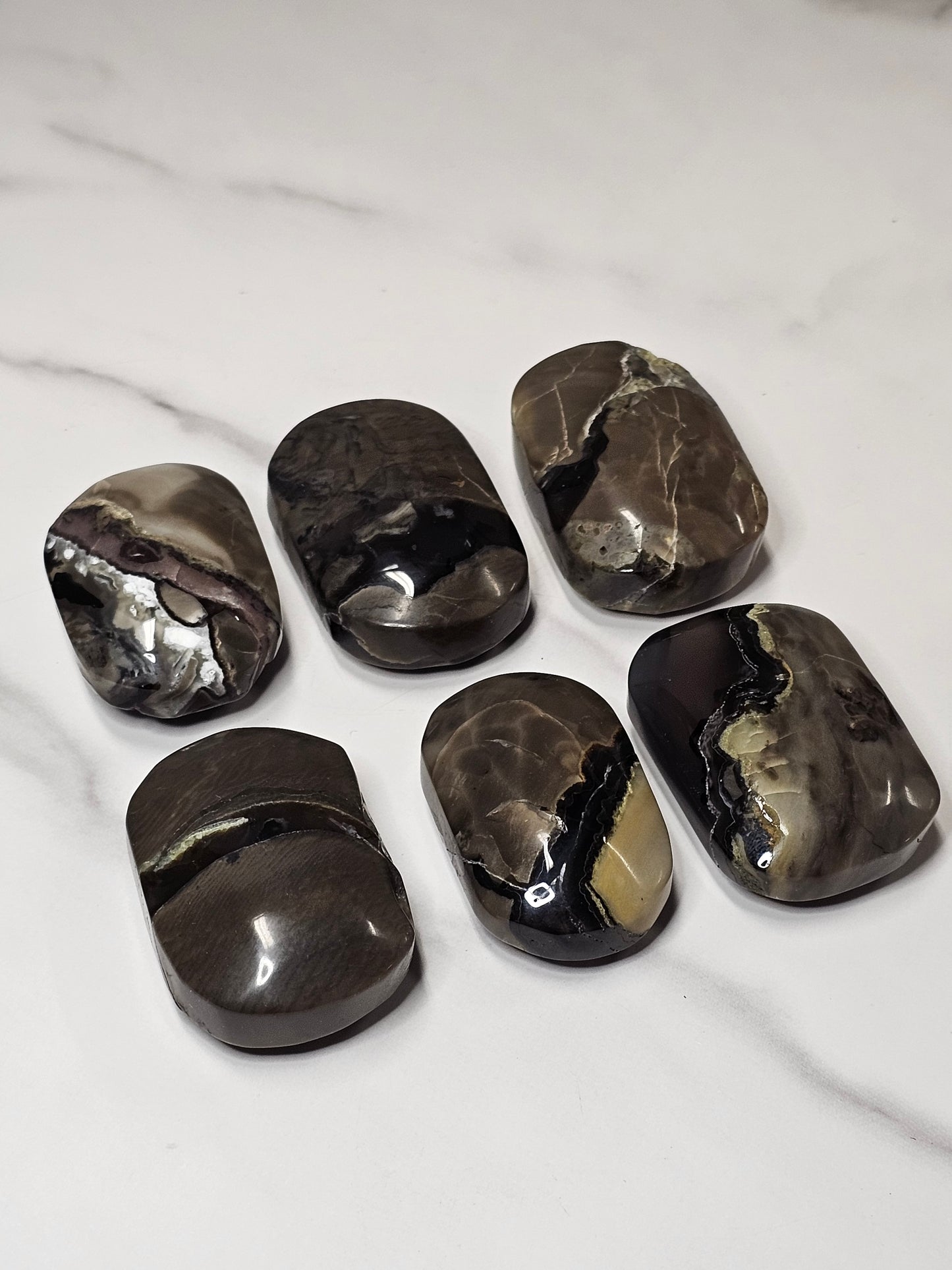 Volcanic Agate Palm Stone Small