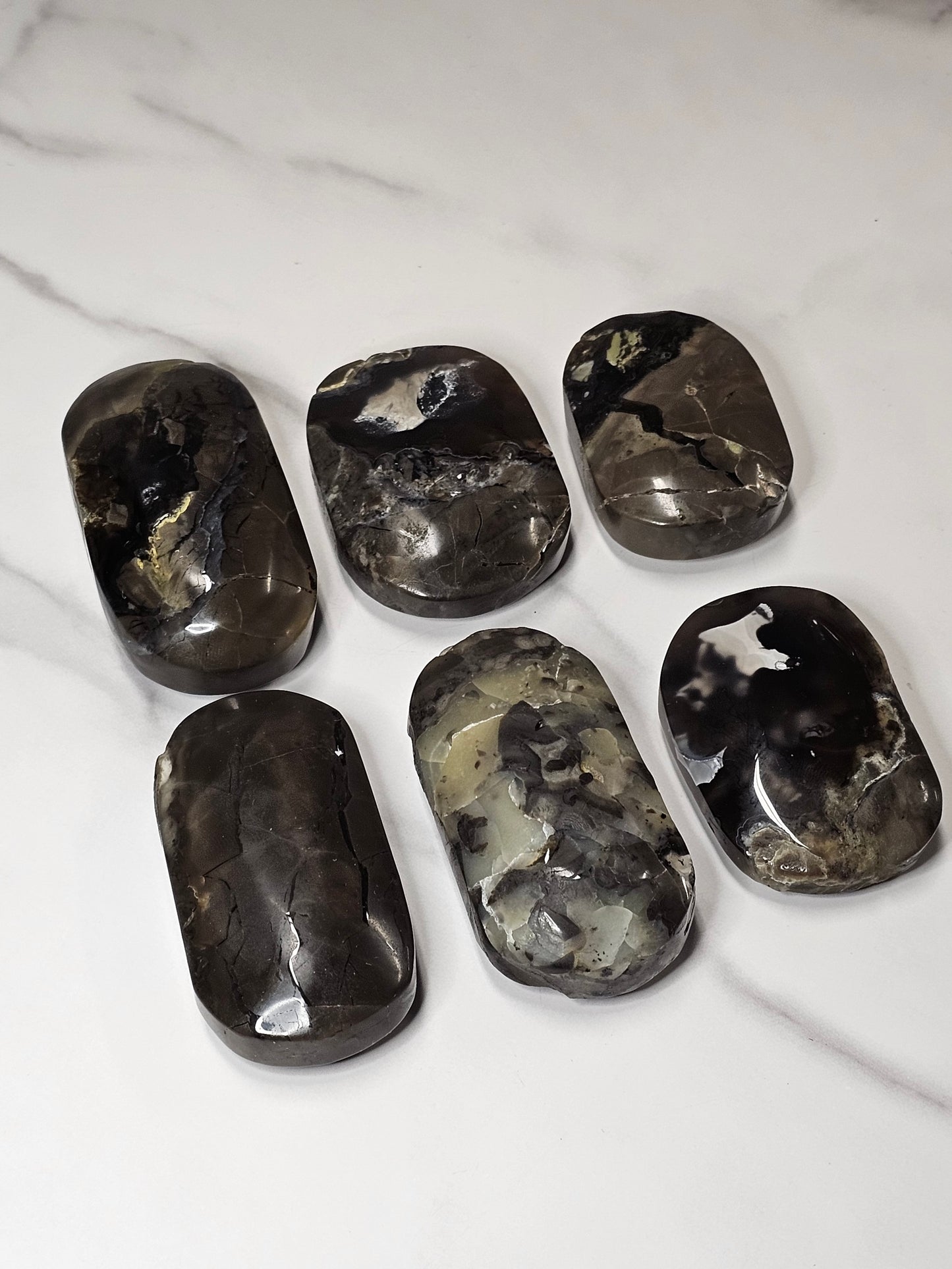 Volcanic Agate Palm Stone Large