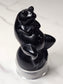Obsidian Frog Carving