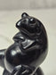 Obsidian Frog Carving