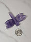 Purple Fluorite Dragonfly Carving