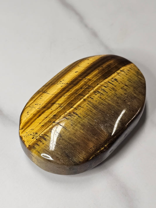 Tiger's Eye Palm Stone