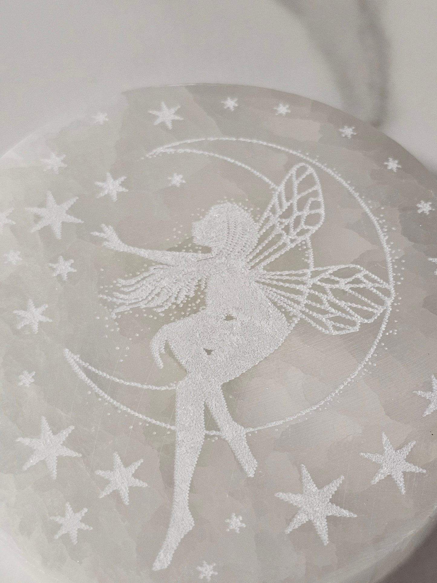 Selenite Charging Plate Fairy Design