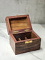 Wooden Carved Sectioned Box - Eye and Floral Design
