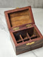 Wooden Carved Sectioned Box - Eye and Floral Design