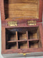 Wooden Carved Sectioned Box - Eye and Floral Design