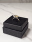 Rough Smokey Quartz Silver Plated Ring Size 4