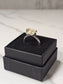 Rough Smokey Quartz Silver Plated Ring Size 7