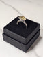 Rough Smokey Quartz Silver Plated Ring Size 7