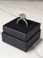 Rough Smokey Quartz Silver Plated Ring Size 7