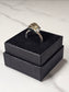 Rough Smokey Quartz Silver Plated Ring Size 7.25