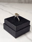 Rough Smokey Quartz Silver Plated Ring Size 4
