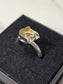 Rough Smokey Quartz Silver Plated Ring Size 4