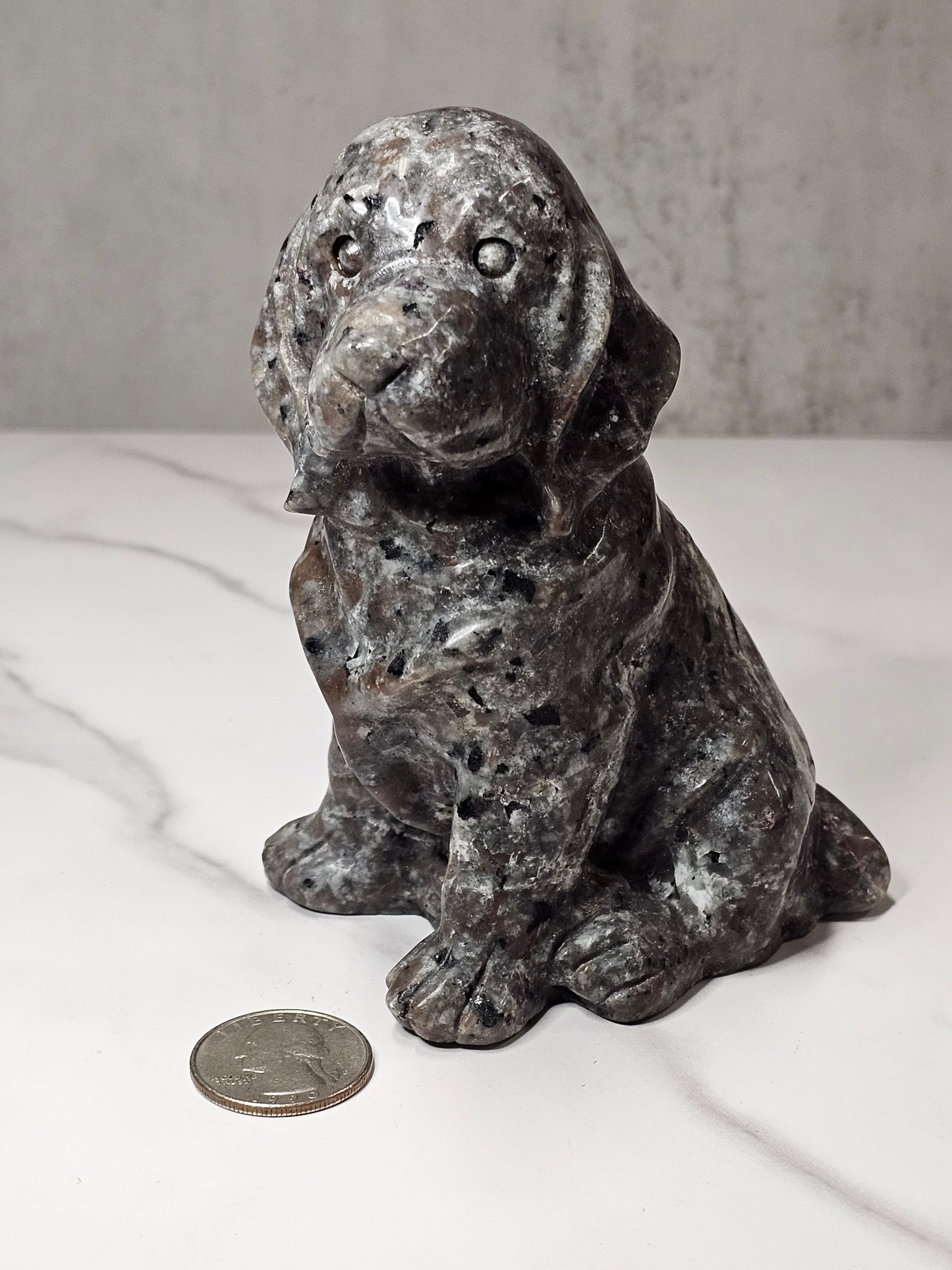 Yooperlite Dog Carving