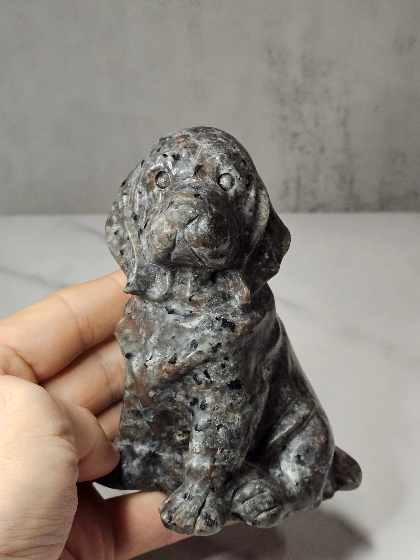 Yooperlite Dog Carving