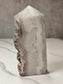 Pyrite on Fluorite Natural Tower Slice