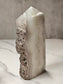 Pyrite on Fluorite Natural Tower Slice