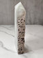 Pyrite on Fluorite Natural Tower Slice