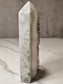 Pyrite on Fluorite Natural Tower Slice