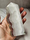 Pyrite on Fluorite Natural Tower Slice
