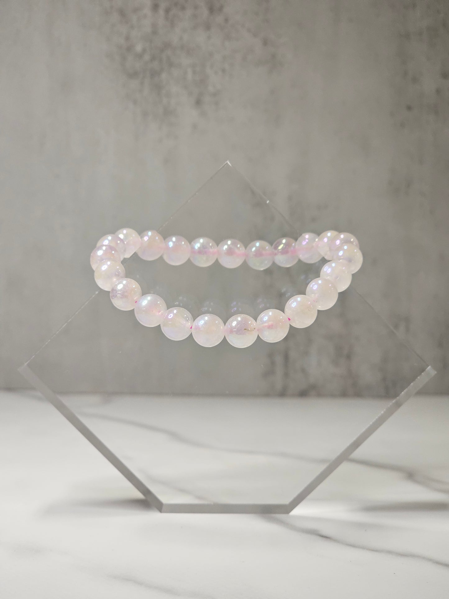 Aura Rose Quartz Stretchy Bracelet