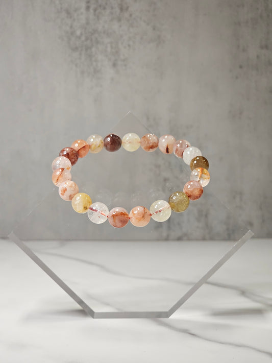 Fire Quartz Stretchy Bracelet