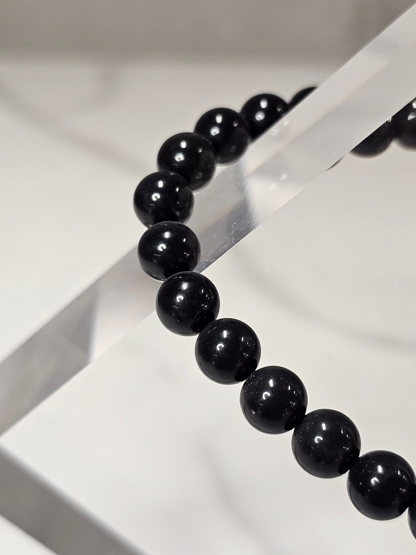 Black Tourmaline Stretchy Bracelet