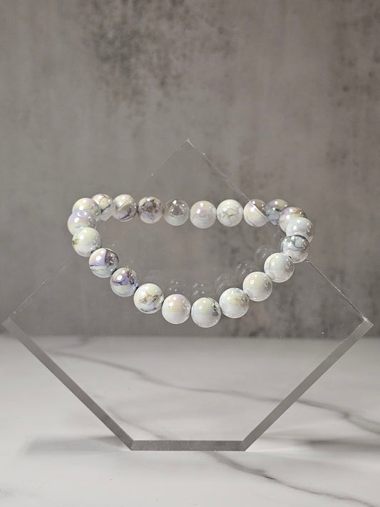 Aura Howlite Stretchy Bracelet