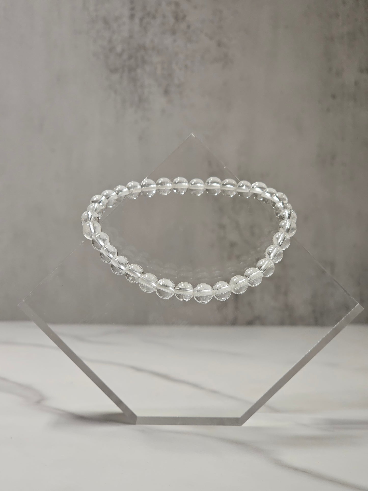 Clear Quartz Stretchy Bracelet