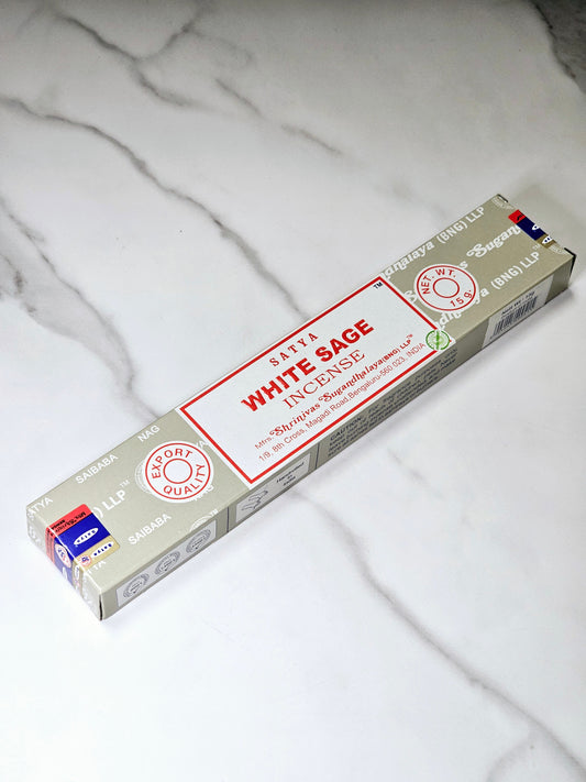 White Sage Satya Incense Sticks 15g