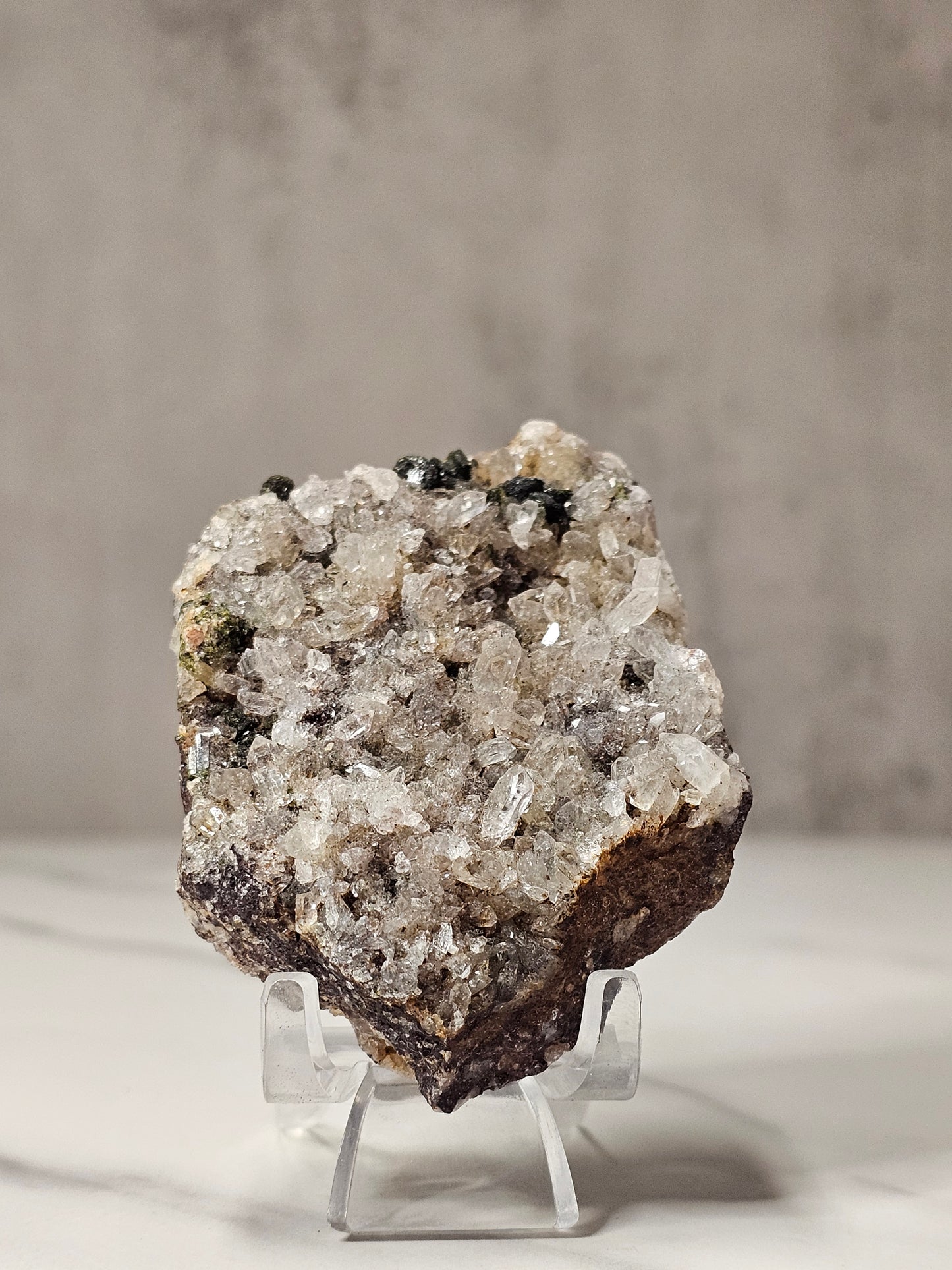 Epidote Quartz Specimen