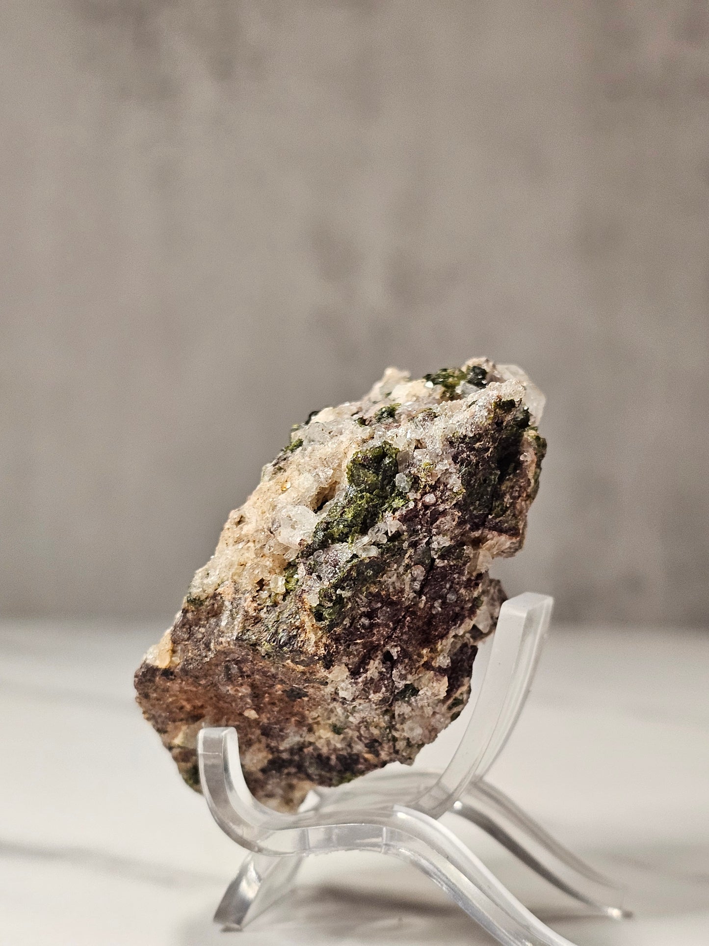 Epidote Quartz Specimen