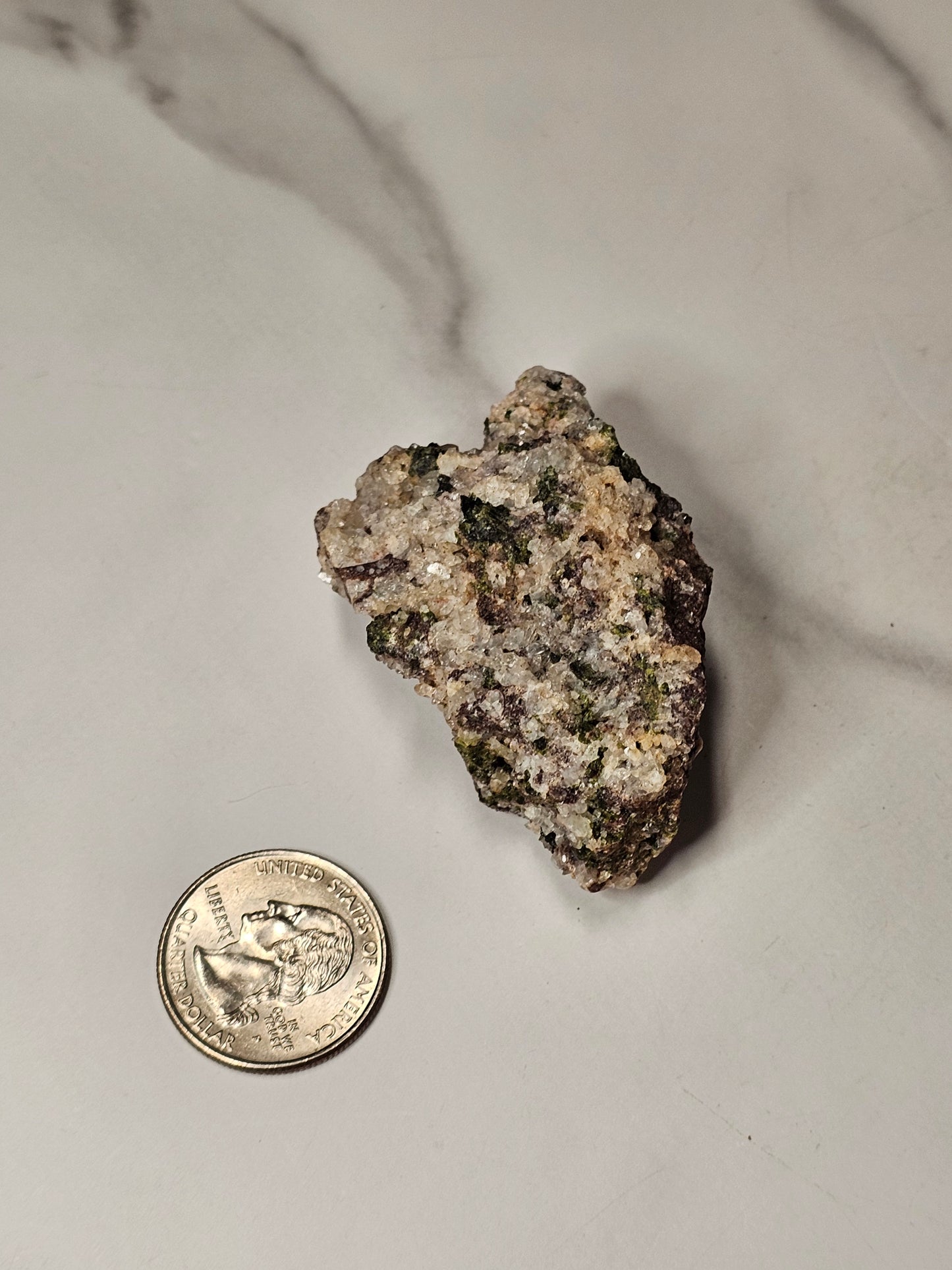 Epidote Quartz Specimen