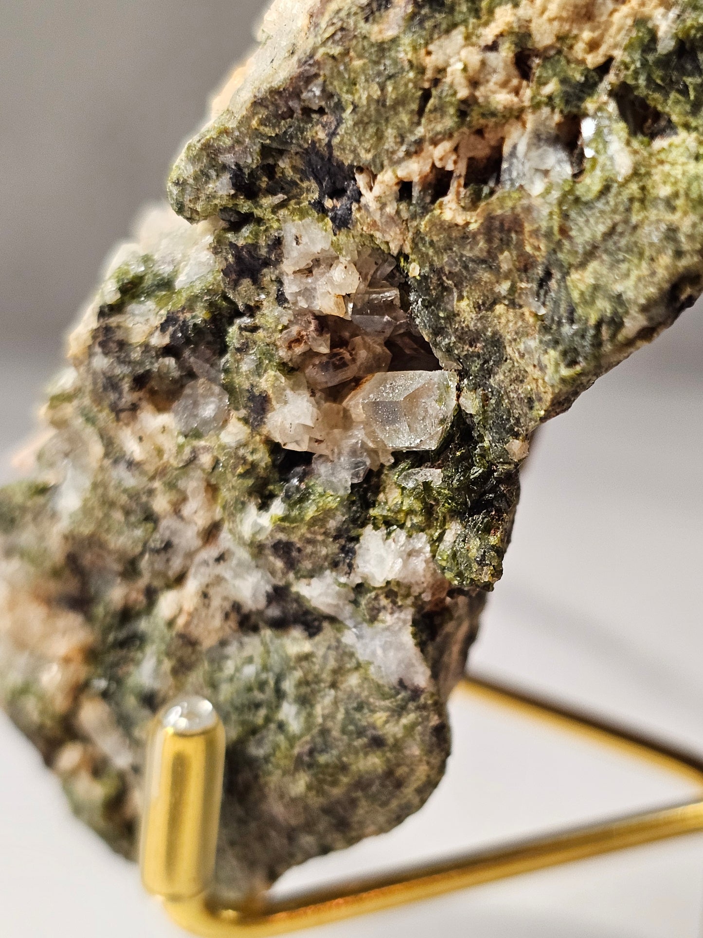 Epidote Quartz Specimen