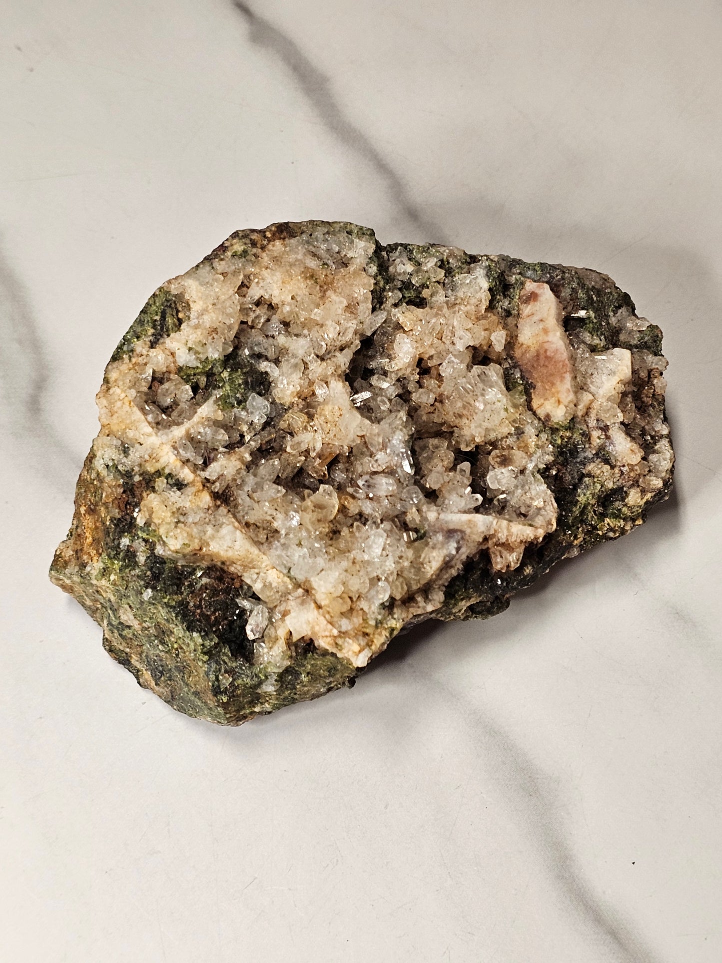 Epidote Quartz Specimen