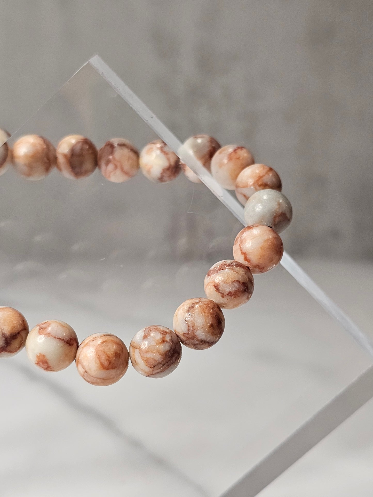 Red Vein Jasper Stretchy Bracelet