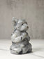 Labradorite Meditating Yoga Dog Carving